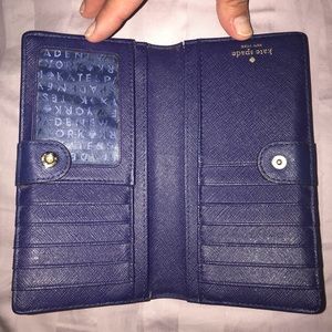 Kate spade navy blue wallet.